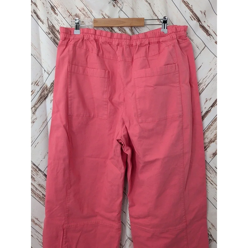 Pilcro/Anthropologie The Izzie‎ Relaxed Pull On Barrel Pants in Tea Rose